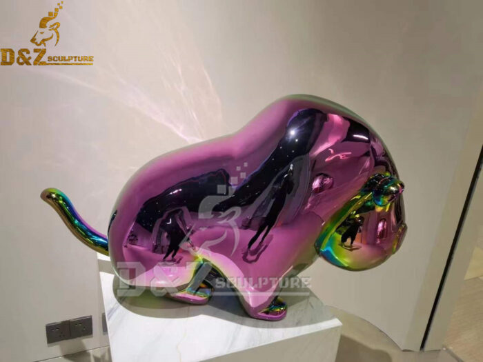 stainless steel sculpture art animal sculpture small sculpture for table decoration DZM 912