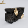 large black with gold metal rectangle coffee table custom made design DZM 980 (2)