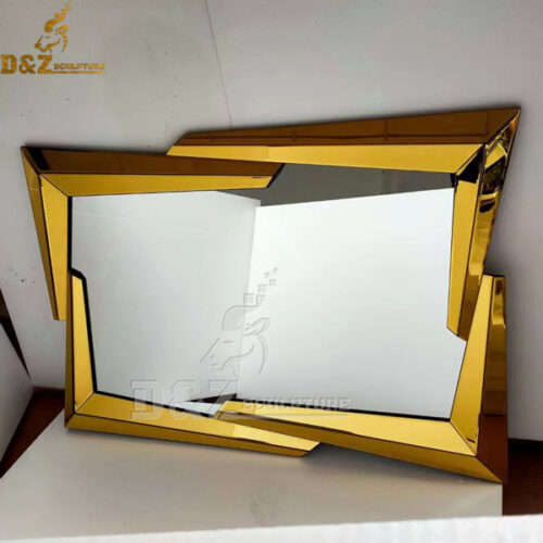 stainless steel mirrored sculpture metal wall art for garden decoration DZM 1021 (2)
