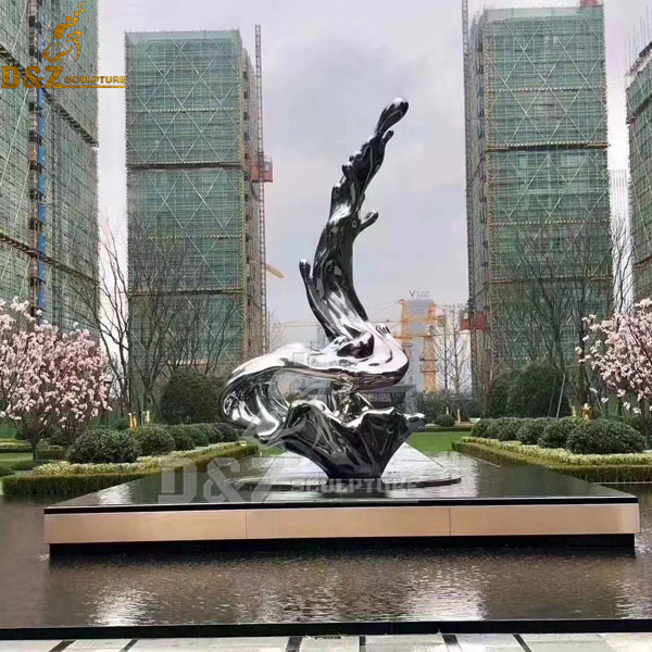Usine Grand Jardin d'Art Moderne Décoration Sculpture abstraite en acier  inoxydable - Chine Sculpture en acier inoxydable et Statue abstraite prix