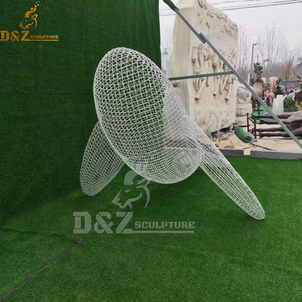 life size wire whale sculpture sculpture DZM decoration – D&Z garden 1085 for art