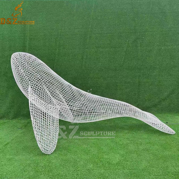 life size wire whale sculpture for garden decoration DZM 1085 – D&Z art  sculpture