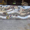 stainless steel wall sculpture metal art decorate wall 3d sculpture DZM 1095 (1)