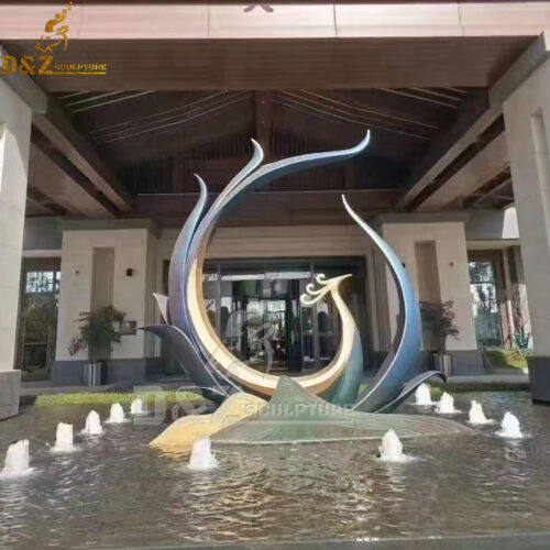 stainless steel abstract best sculpture park phoenix for garden DZM 1149