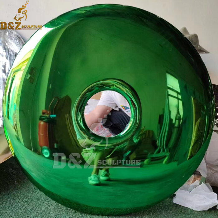 stainless steel plated color circle 3d wall art sculptures for home decoration DZM 1131 - Image 8