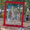 stainless steel sculpture metal wall sculpture figure sculpture for home DZM 1114 - Image 3