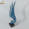 angel wing sculpture on stand stainless steel mirror wing for park DZM 1161 - Image 4