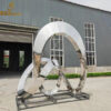 metal art stainless steel mirror finishing metal water fountain sculpture fountain DZM 1159 - Image 5