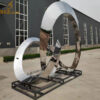 metal art stainless steel mirror finishing metal water fountain sculpture fountain DZM 1159 - Image 6