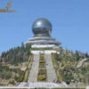 stainless steel art modern metal sphere sculpture for sale DZM 1175
