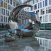 stainless steel art modern metal sphere sculpture for sale DZM 1175 - Image 4
