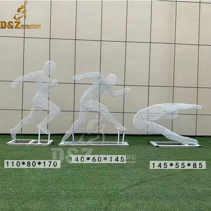 stainless steel wire white figure for park man exercising for sale DZM 1156