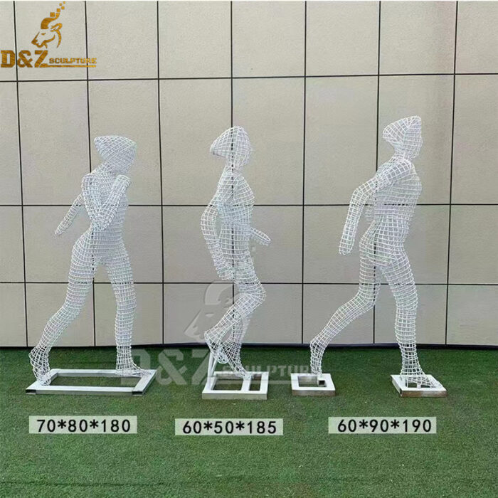stainless steel wire white figure for park man exercising for sale DZM 1156 - Image 3
