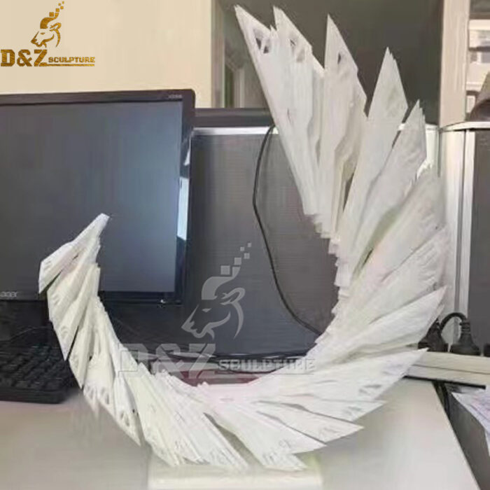 stainless steel sculpture art sculpture modern metal mirror finishing sculpture DZM 1183 - Image 3