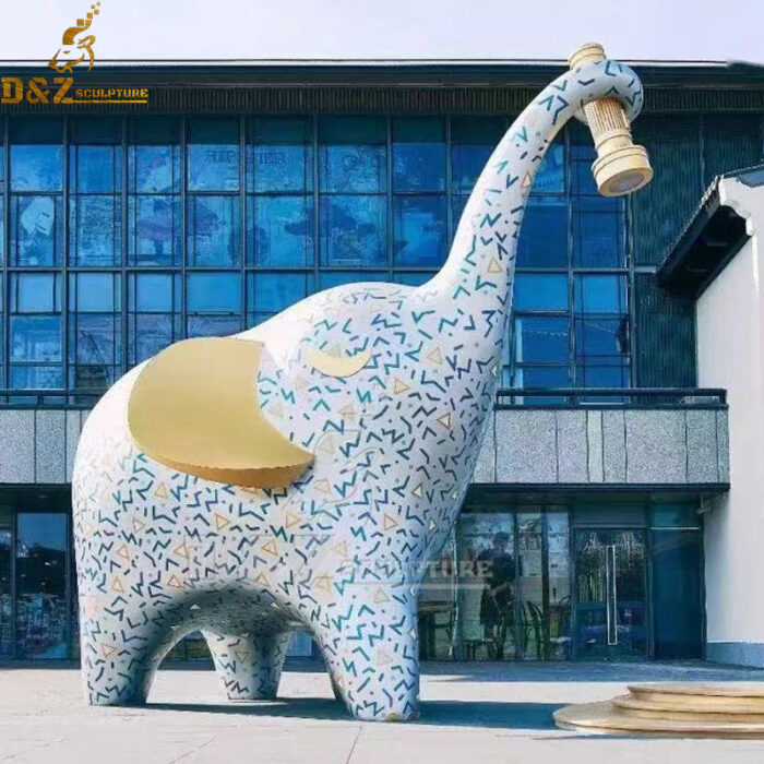 stainless steel art abstract animal sculpture cortoon sculpture for sale DZM 1205 (1)
