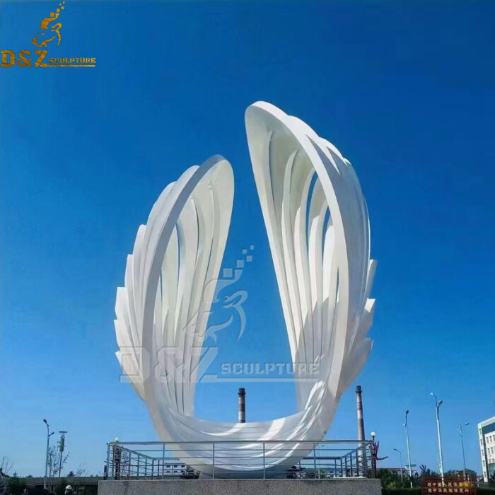 stainless steel custom made abstract art sculpture modern art design for garden DZM 1215 - Image 4