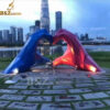 stainless steel custom made abstract art sculpture modern art design for garden DZM 1215 - Image 6