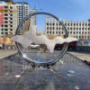 stainless steel sculpture art circle sculpture modern abstract sculpture for sale DZM 1210