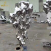 stainless steel abstract garden different kind of outdoor mirror finishing rock sculptures DZM 1222 - Image 3