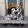 stainless steel abstract garden different kind of outdoor mirror finishing rock sculptures DZM 1222 - Image 5