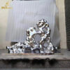 stainless steel abstract garden different kind of outdoor mirror finishing rock sculptures DZM 1222 - Image 7