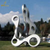 abstract art metal modern sculpture stainless steel art sculpture for sale DZM 1252 - Image 3