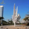 abstract metal sculptures art modern abastract The boat and people sculpture DZM 1244 - Image 4