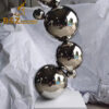 large sphere art modern outdoor metal mirror finshing sculpture DZM 1246 - Image 3