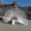 stainless steel art modern abstract white sculpture for sale DZM 1248 - Image 3