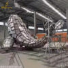 stainless steel geometric fish flying sculpture for hang on the ceiling DZM 1250