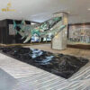 stainless steel geometric fish flying sculpture for hang on the ceiling DZM 1250 - Image 3