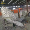 stainless steel geometric fish flying sculpture for hang on the ceiling DZM 1250 - Image 5
