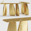 stainless steel art table sculpture modern metal art sculpture for sale DZM 1282 - Image 3