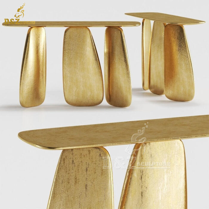 stainless steel art table sculpture modern metal art sculpture for sale DZM 1282 - Image 3