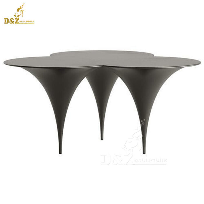 stainless steel art table sculpture modern metal art sculpture for sale DZM 1282 - Image 4