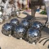 stainless steel art hollow out sphere art modern metal sculpture for sale DZM 1310