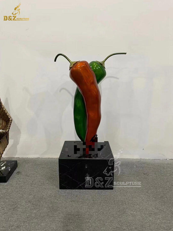 stainless steel sculpture art chili modern sculpture abstract art sculpture for sale DZM 1301