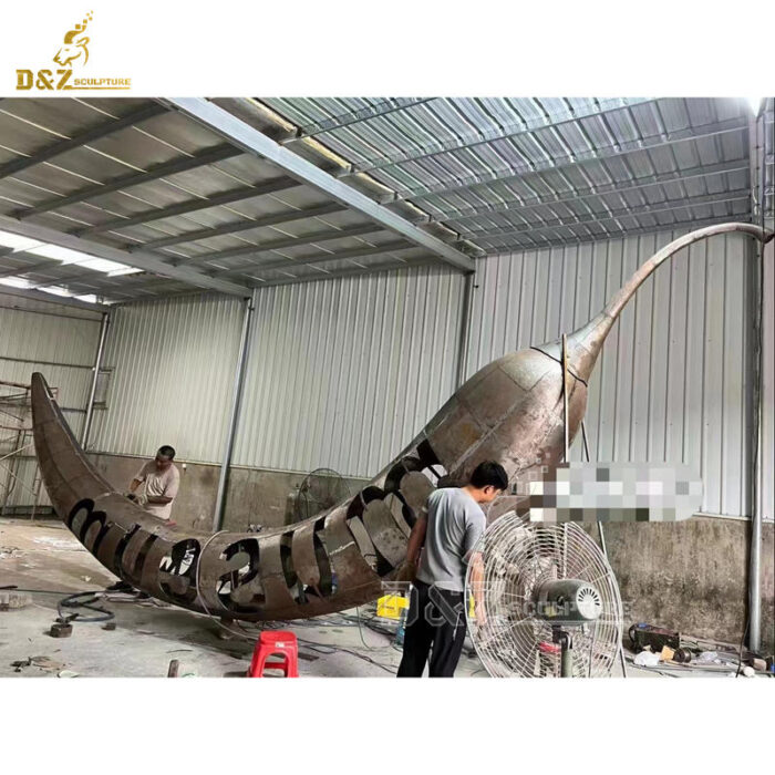 stainless steel sculpture art chili modern sculpture abstract art sculpture for sale DZM 1301 - Image 4