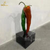 stainless steel sculpture art chili modern sculpture abstract art sculpture for sale DZM 1301 - Image 5