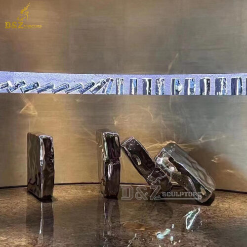 stainless steel sculpture art modern sculpture for garden decorate DZM 1306