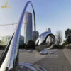 custom made art modern large sculpture modern mirror finishing for sale DZM 1352 - Image 4