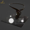 stainless steel art abstract modern sculpture with light sculpture for sale DZM 1349