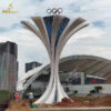 stainless steel art modern outdoor metal tree sculpture for park DZM 1325