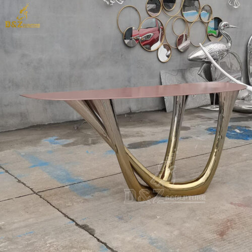 stainless steel art modern table sculpture side table for sale DZM 1370