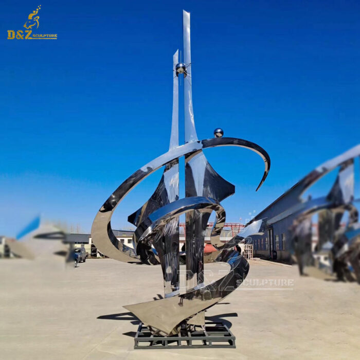 stainless steel sculpture art modern metal garden sculpture for sale DZM 1367