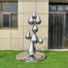 stainless steel sculpture water drop sculpture modern sculpture for sale DZM 1350