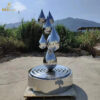 stainless steel sculpture water drop sculpture modern sculpture for sale DZM 1350 - Image 6