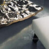 stainless steel water wave table sculpture art modern table sculpture for sale DZM 1339 - Image 5