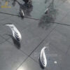 stainless steel art modern abstract fish sculpture for sale DZM 1373 - Image 3