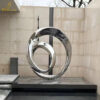 stainless steel abstract circle art design for garden decorate DZM 1399 - Image 3